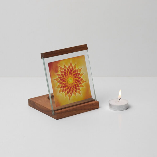 Golden Flower Square Candle Lamp - Image 2