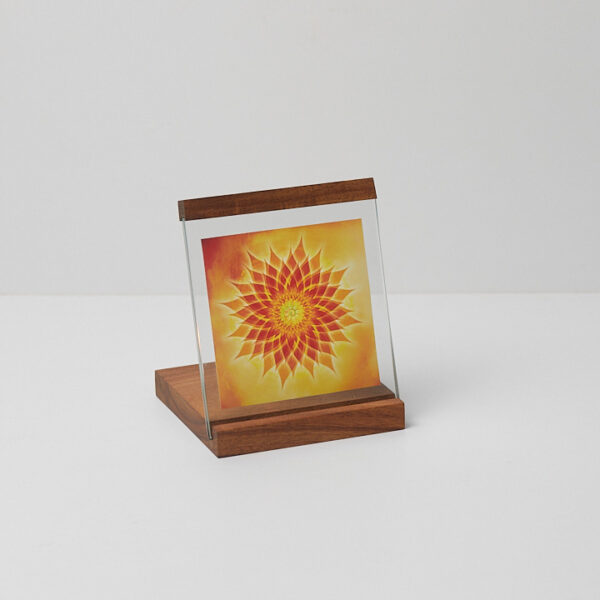 Golden Flower Square Candle Lamp - Image 3