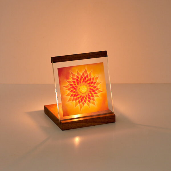 Golden Flower Square Candle Lamp - Image 4