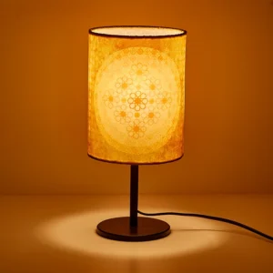 Harmonic Tessellation Round Electric Lamp