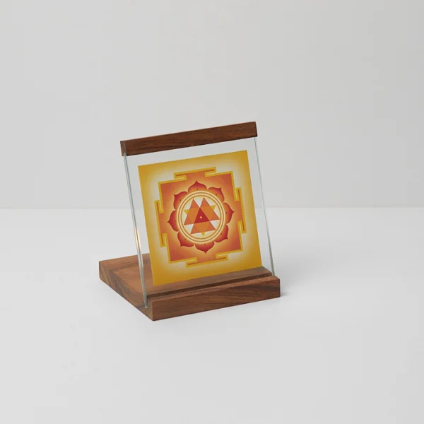 Durga Yantra Square Candle Lamp - Image 2