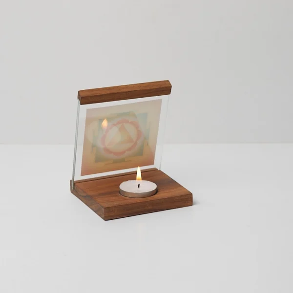 Ganesha Yantra Square Candle Lamp - Image 3