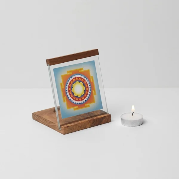 Sarvamangala Yantra Square Candle Lamp - Image 2