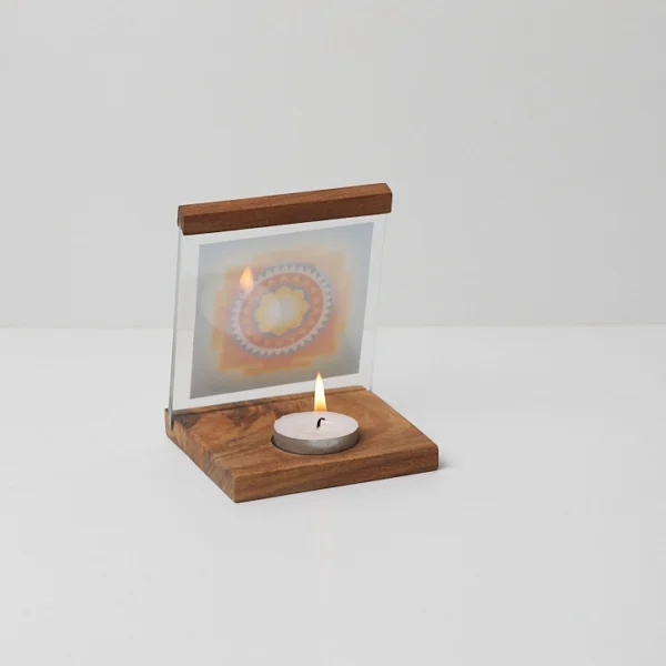 Sarvamangala Yantra Square Candle Lamp - Image 3