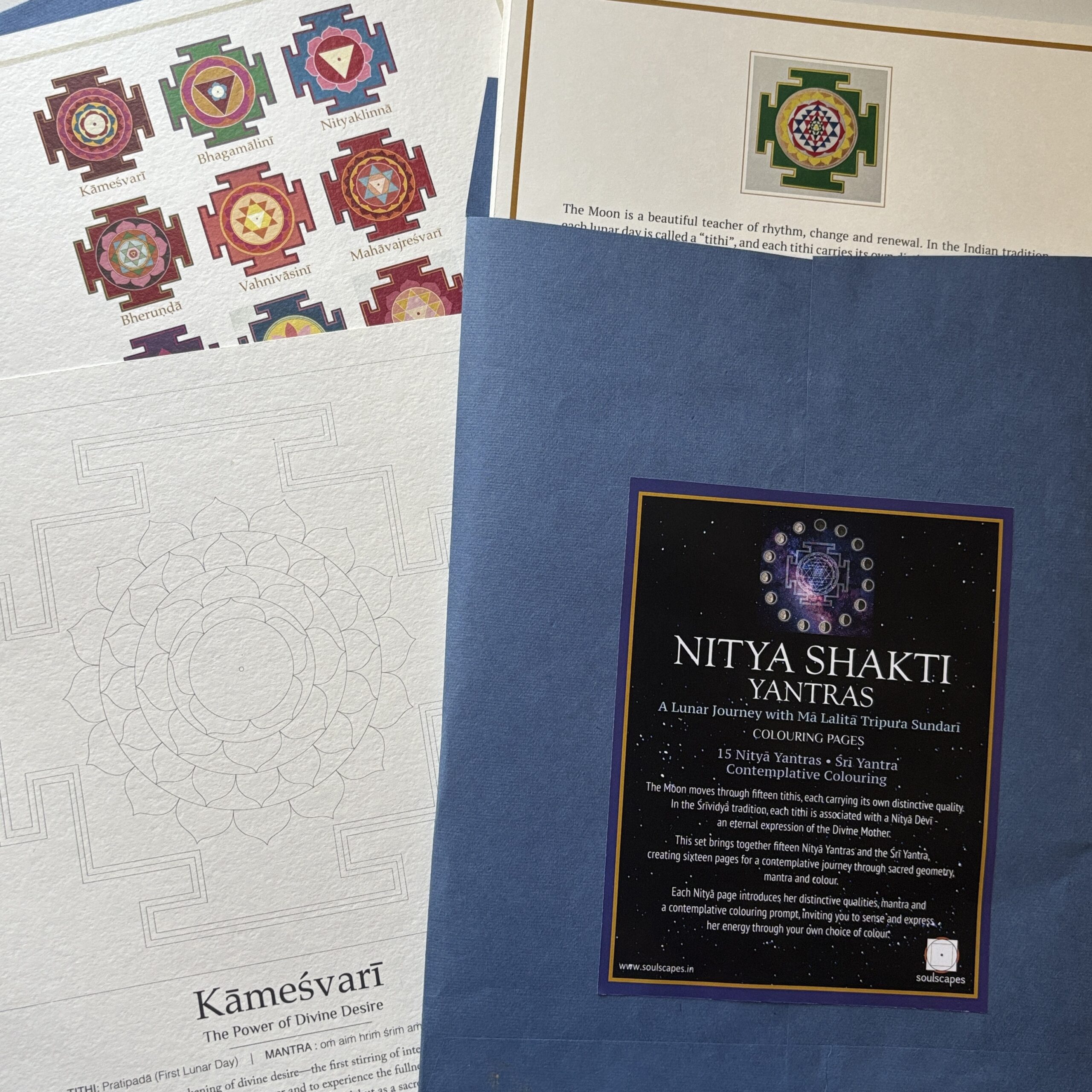 Nitya Shakti Yantras Colouring Pages - Image 3