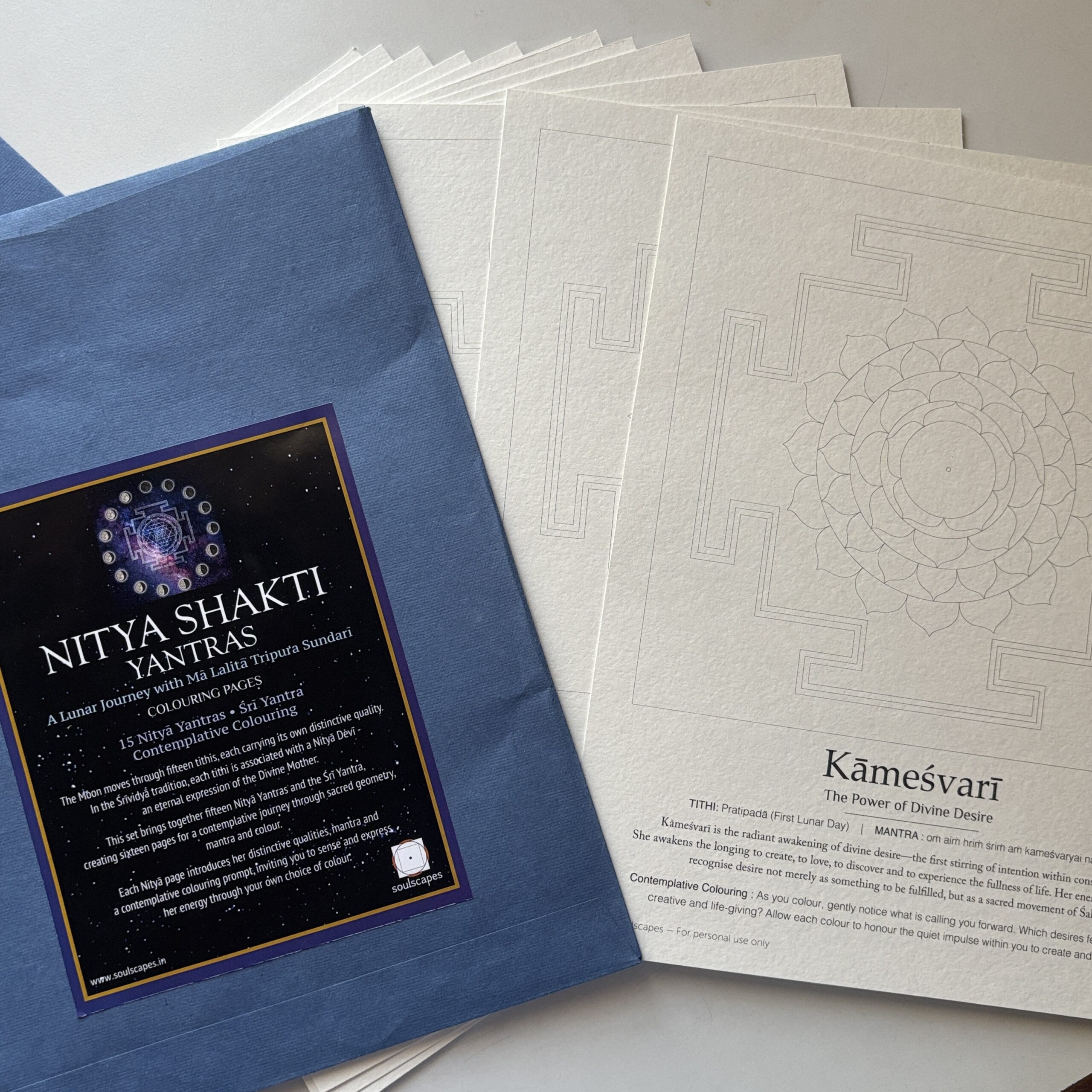 Nitya Shakti Yantras Colouring Pages - Image 4